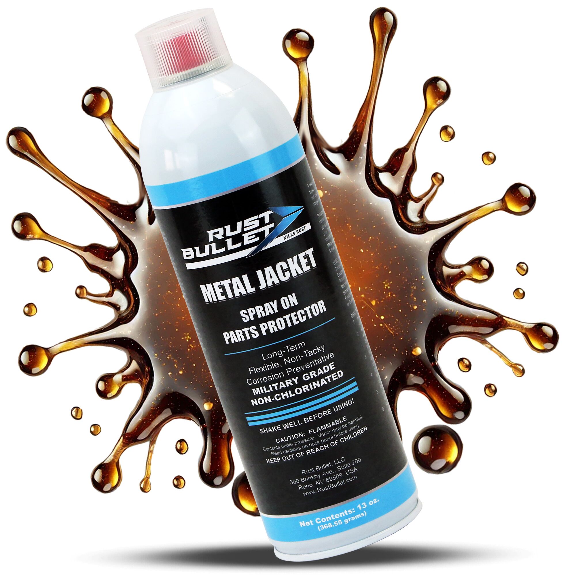 13oz. Metal Jacket: High-performance rust inhibitor spray