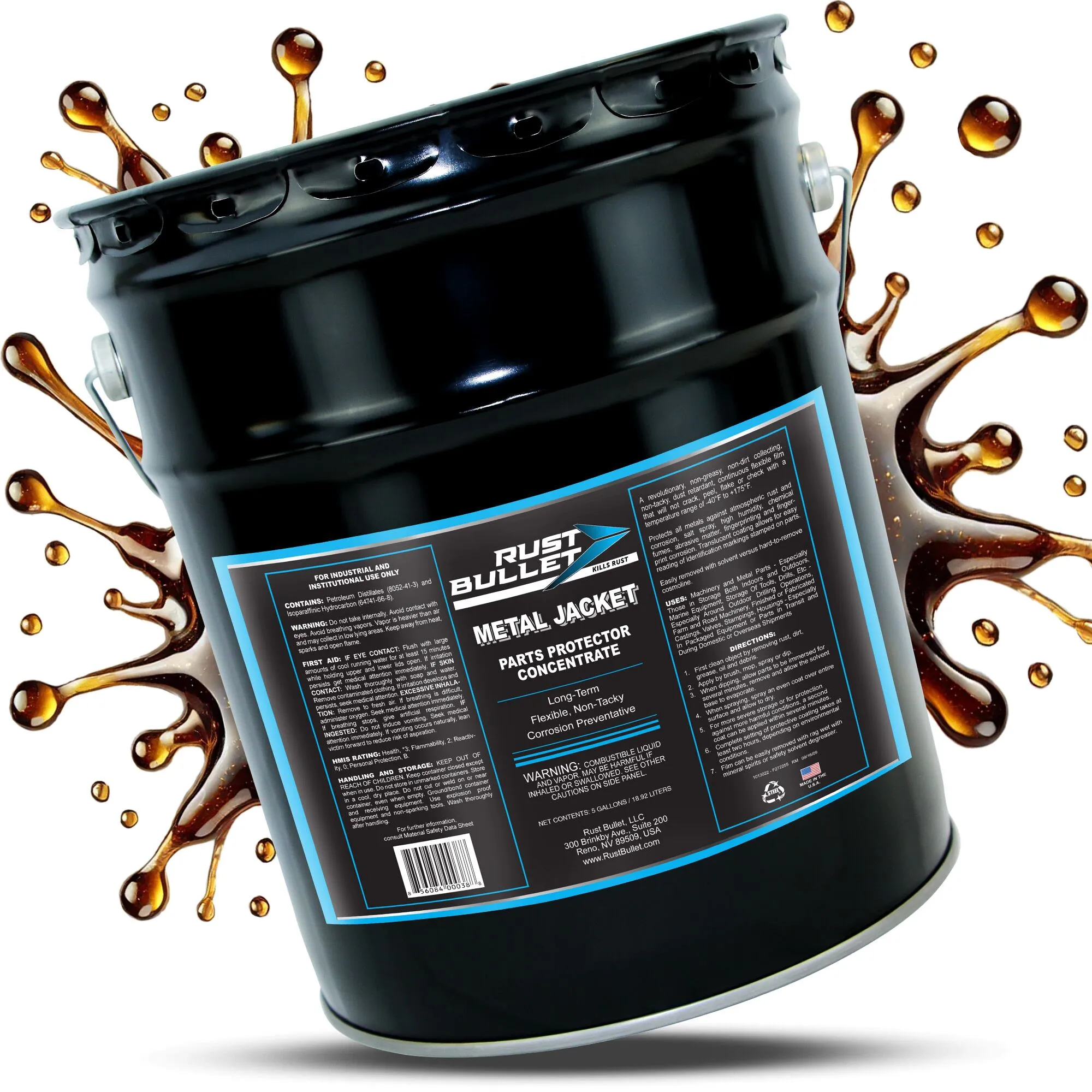 5 Gallon Pail – Metal Jacket - Superior Rust Protection for Metal