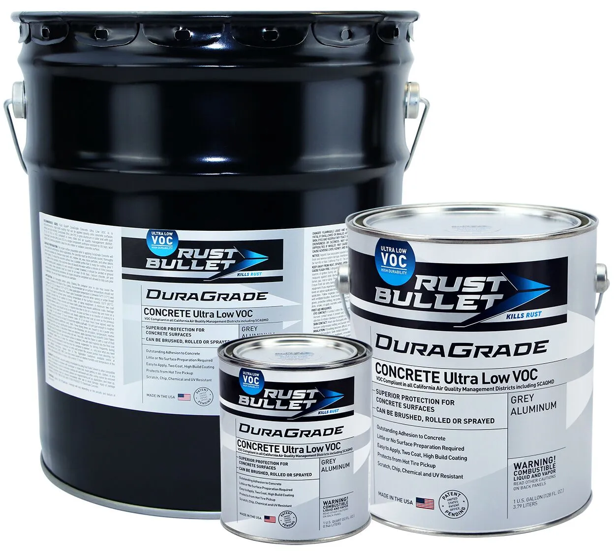 Protective Concrete Coating - Concrete and Garage Floors - Rust Bullet DuraGrade Concrete Ultra Low VOC