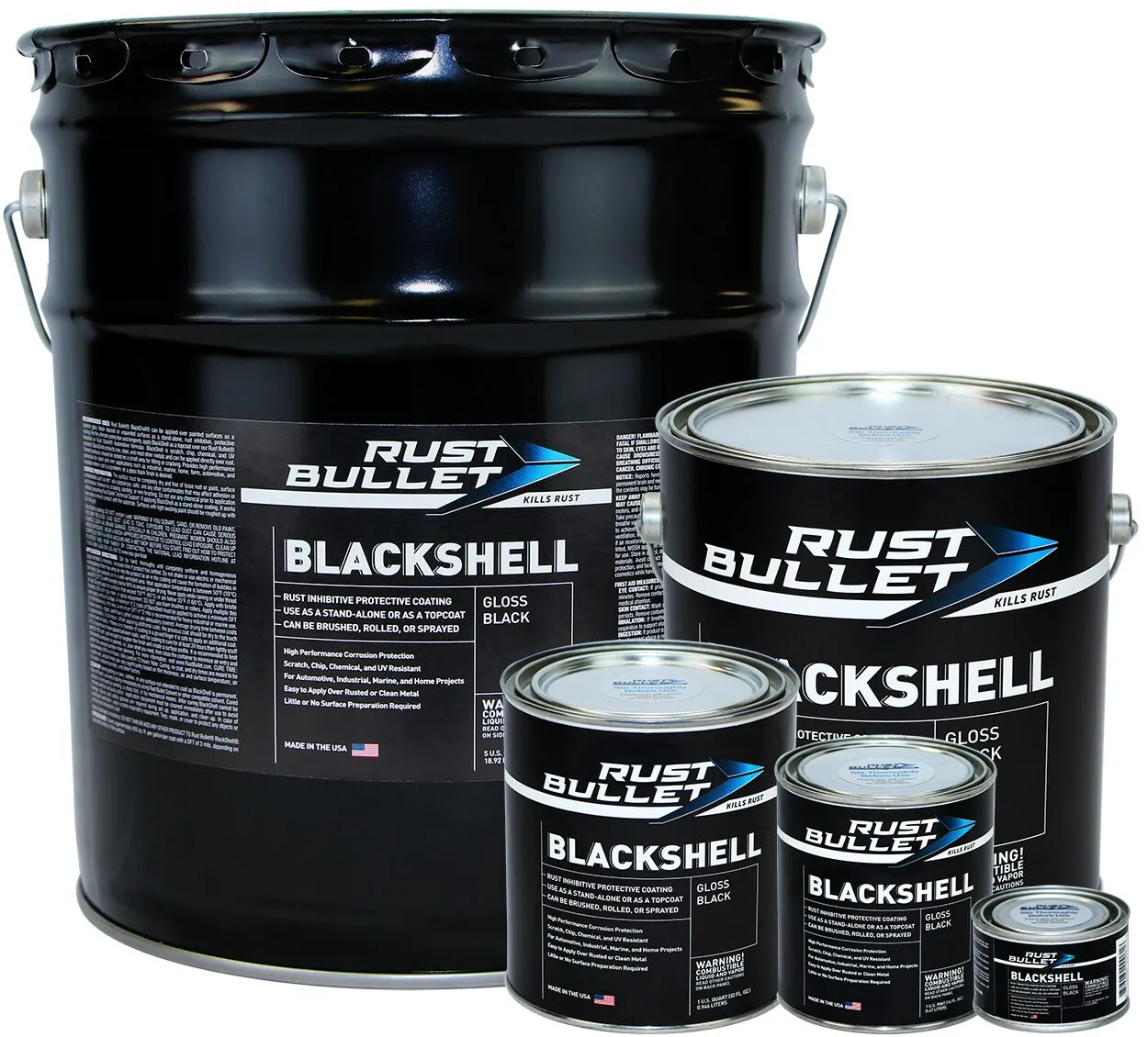 Rust Preventative Coating - Rust Inhibitor - Rust Bullet BlackShell