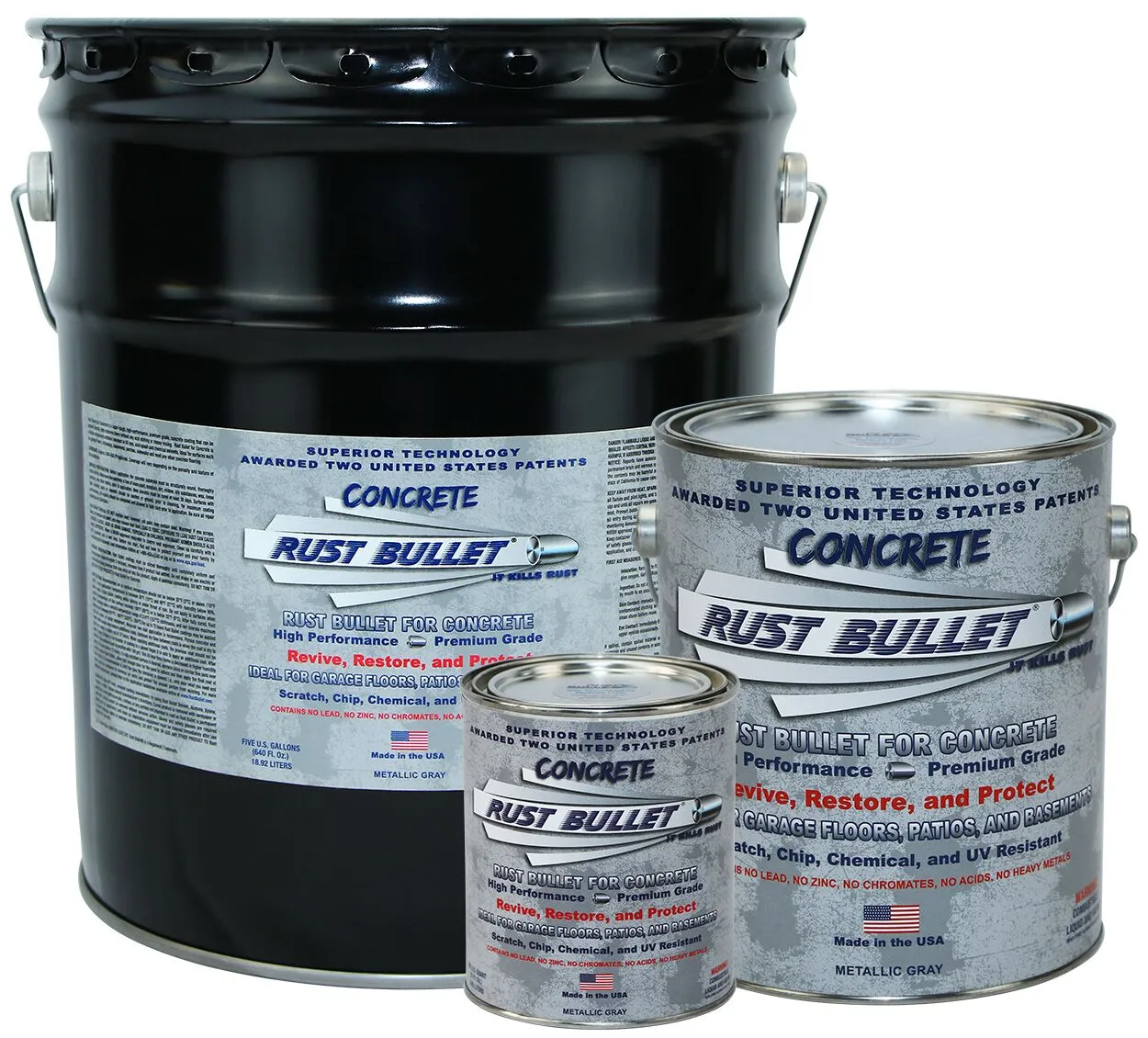 Protective Concrete Coating - Concrete and Garage Floors - Rust Bullet for Concrete