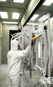 Rust Bullet, a smooth hard, impermeable surface~ scratch, chip, chemical and UV resistant with a look and feel very similar to a powder coating.