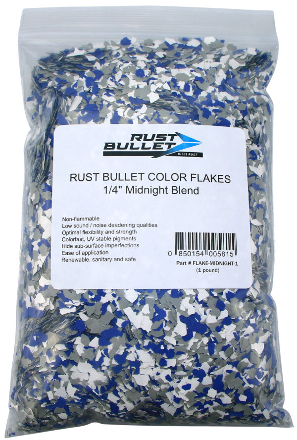 Rust Bullet Decorative Color Flakes Midnight Blend