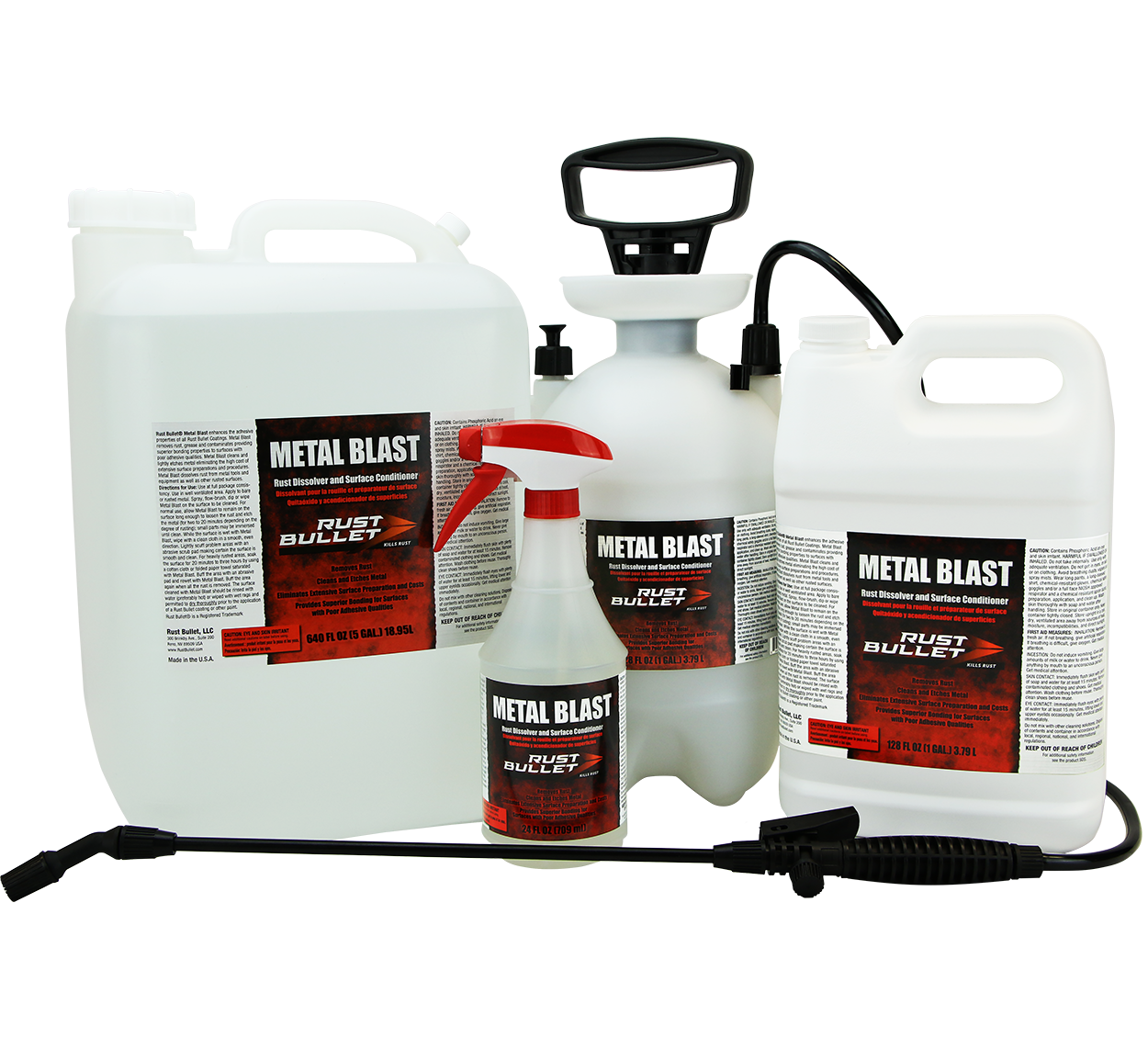 Metal Cleaner - Metal Prep - Rust Bullet Metal Blast
