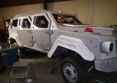 Military Armored Vehicle with Rust Bullet