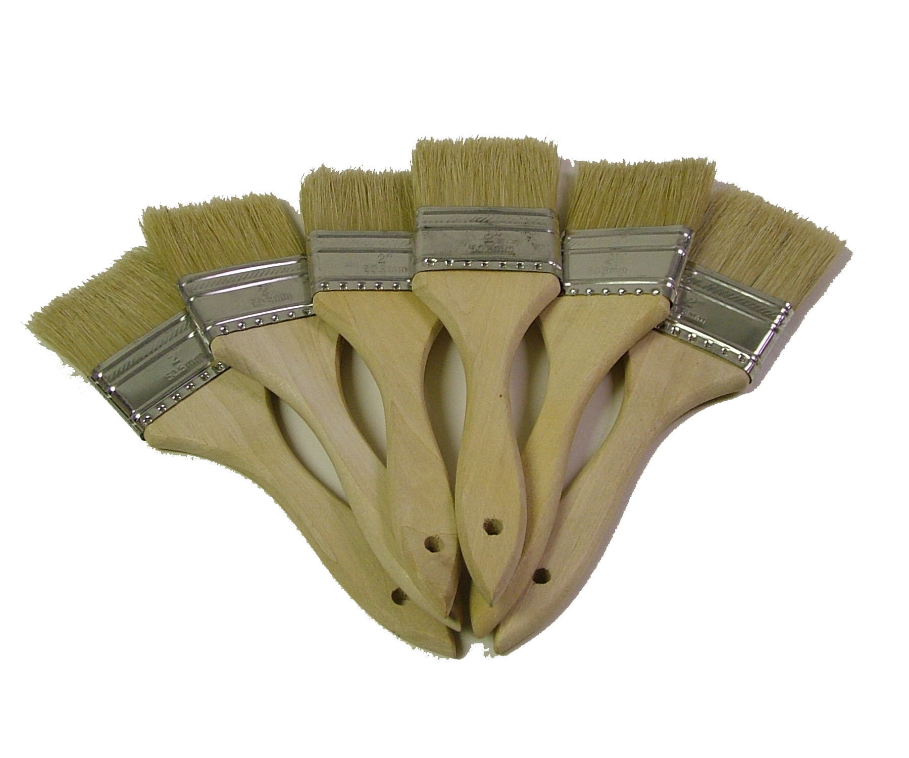 2 Inch Paint Brushes 6 Pack